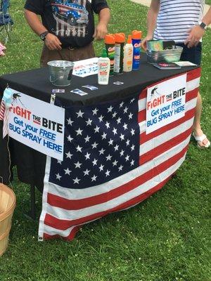 unique outreaches like Fight the Bite where they hand out FREE bug spray on the 4th of July