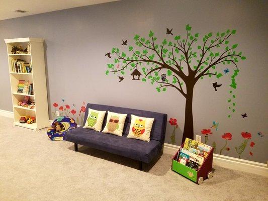 Our reading nook! Where stories come alive:)