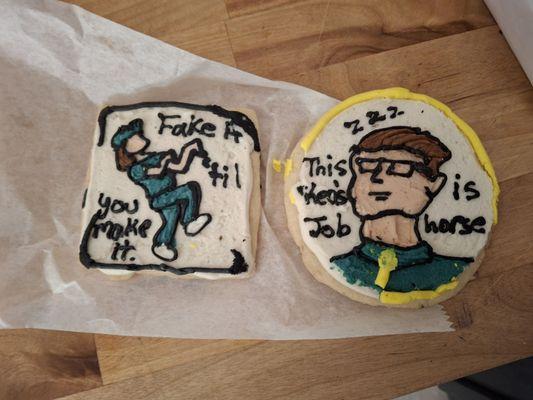 Good selection of funny cookies, too.