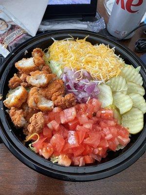 Large Fried Chicken salad