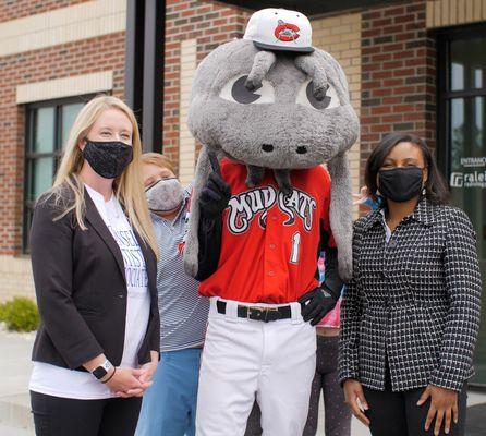 Hanging with the Mayor of Knightdale, Jessica Day and none other then the famous Muddy the Mudcat!