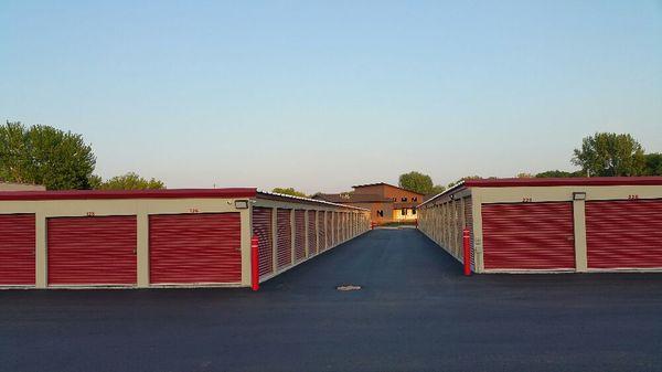 New site, buildings, pavement.