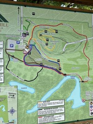 Map of the trail system.