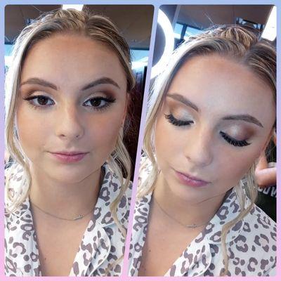 Bridesmaid makeup application