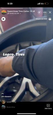 Low pro. Tire. Mount