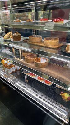 Finally a case display either tarts and quiches