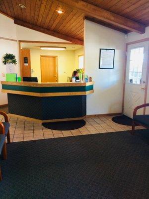 Front reception desk