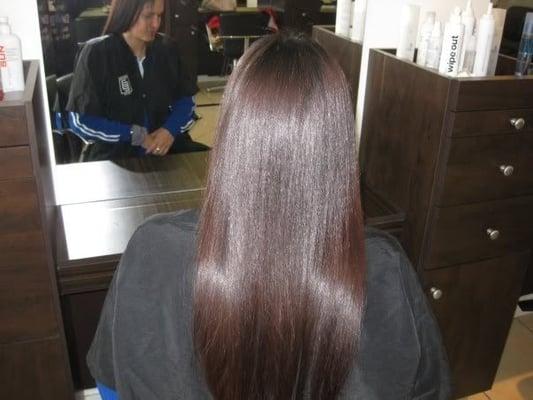 and this  is after the brazilian keratin treatment