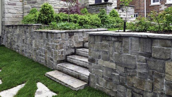 Stone walls & steps