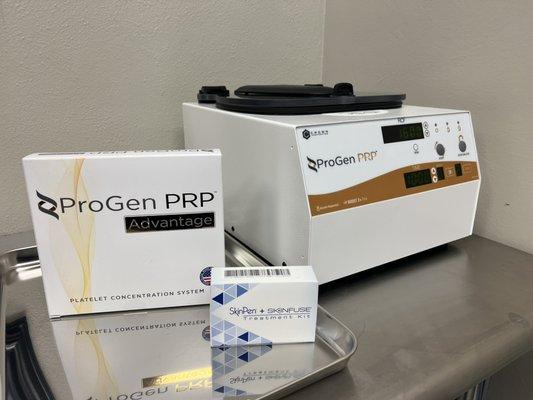 SkinPen Microneedling with ProGen PRP - both FDA approved devices! Allow us to provide you with effective and SAFE treatments today!