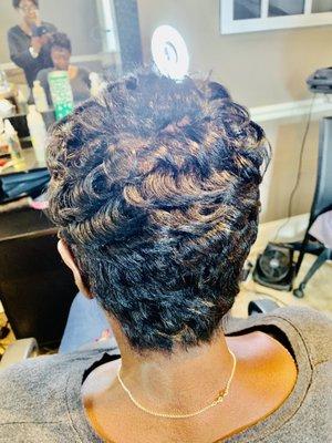 Beautiful finger waves hairstylist