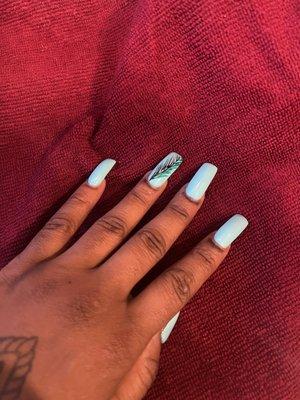 Fixed nails by different nail salon