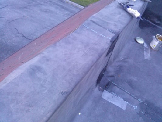 Commercial E.P.D.M. Roof install.