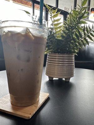 Macadamia nut iced latte