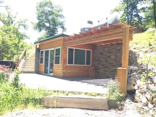 Custom Built Cedar Getaway with Pergola