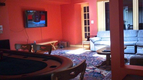 Our 3 season room, soon to be all seasons.  TV. Games or just relax