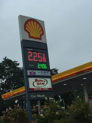 Shell Randolph -- 98 Mazzeo Drive / Route 139, Randolph         Sign