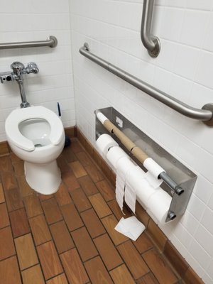 They never run out of toilet paper in their public restrooms!