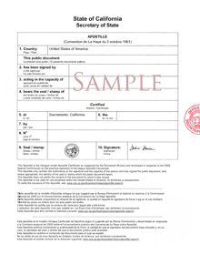 Apostille Sample