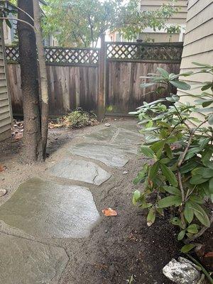 New garden path