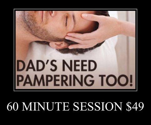 Father's Day Special running til the end of June