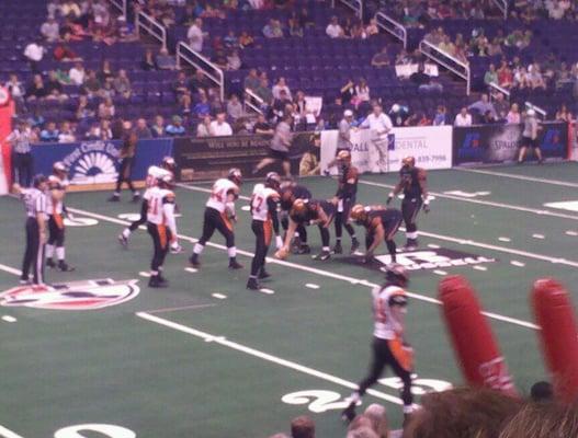 Thanks to Julie I can experience my first Rattler's game up close. Wooohooo GO RATTLERS!