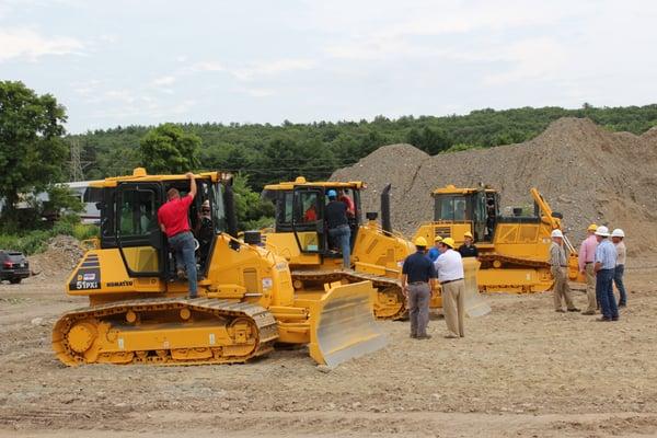 Komatsu Demo days featuring the D65PXI Intelilgent Machine Control D65PXI Dozers