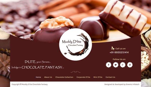 Website for Homemade Chocolate  Firm.