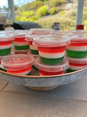 Jell-O shots for a fiesta themed party