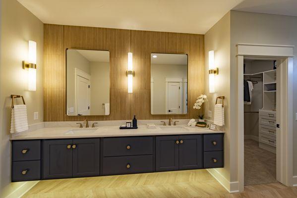 Primary bathroom at 8740 Scotsbury Glen model