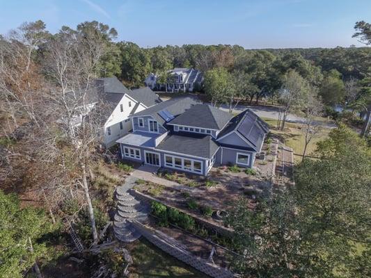 Breathtaking Views of the Atlantic Ocean from a Green Fortified Home on The River