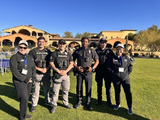 First responders Golf Fundraiser where we earned over 15k to support our heroes