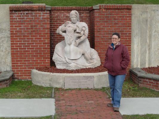 "Mother with Children" Statue