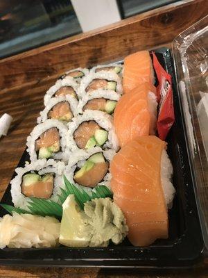 More tasty salmon sushi