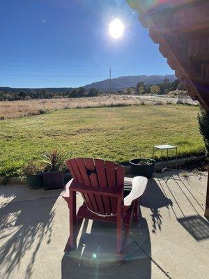 Lounge chair to rest and watch sunset