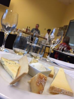 Pre-sake & cheese pairing session.