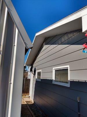 Garage ceiling vent install. After.