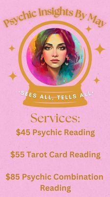 My services on readings