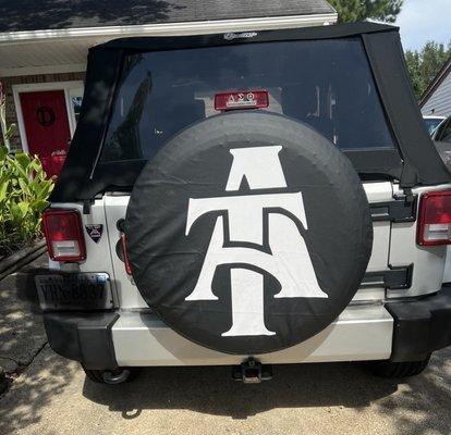 I brought them a tire cover and AAAG did an excellent job!