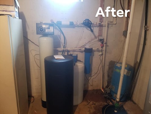 We replaced the water system and cleaned up the plumbing.