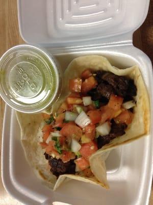 Carne asada taco