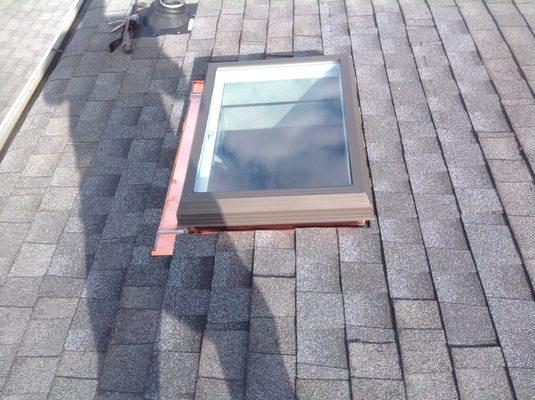 New Copper pan flashed Skylight