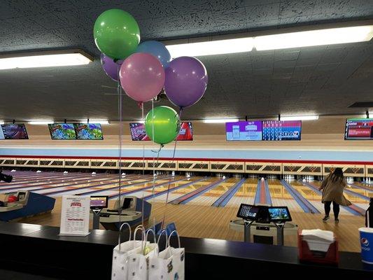 Bowling lanes