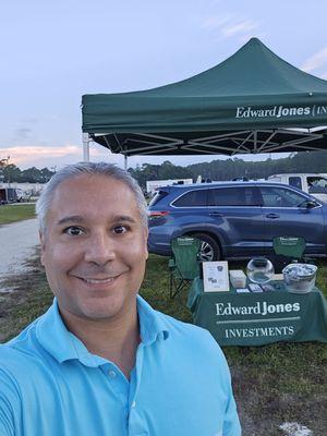 Helping out at the Volusia County Fair Grounds giving back time, information, and support to the local market.