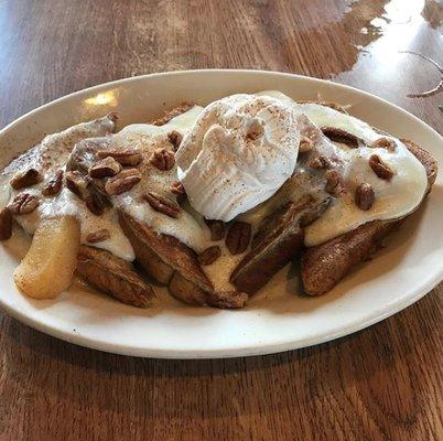 Make your Sunday sweeter with our Cinnamon Apple Nut French Toast!