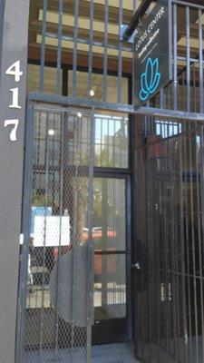 Front gate entrance of The Lotus Center on South Van Ness Ave.  New Location.