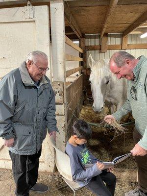 Susanna Farms - Reading to the horses