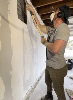 Sanding Drywall