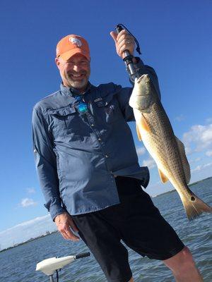 This redfish was dinner that evening!