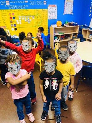 Pre K made mask today